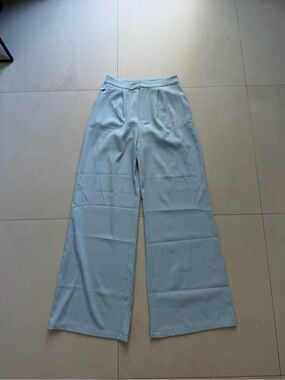 Princess Polly Pale Blue Wide-Leg Trousers